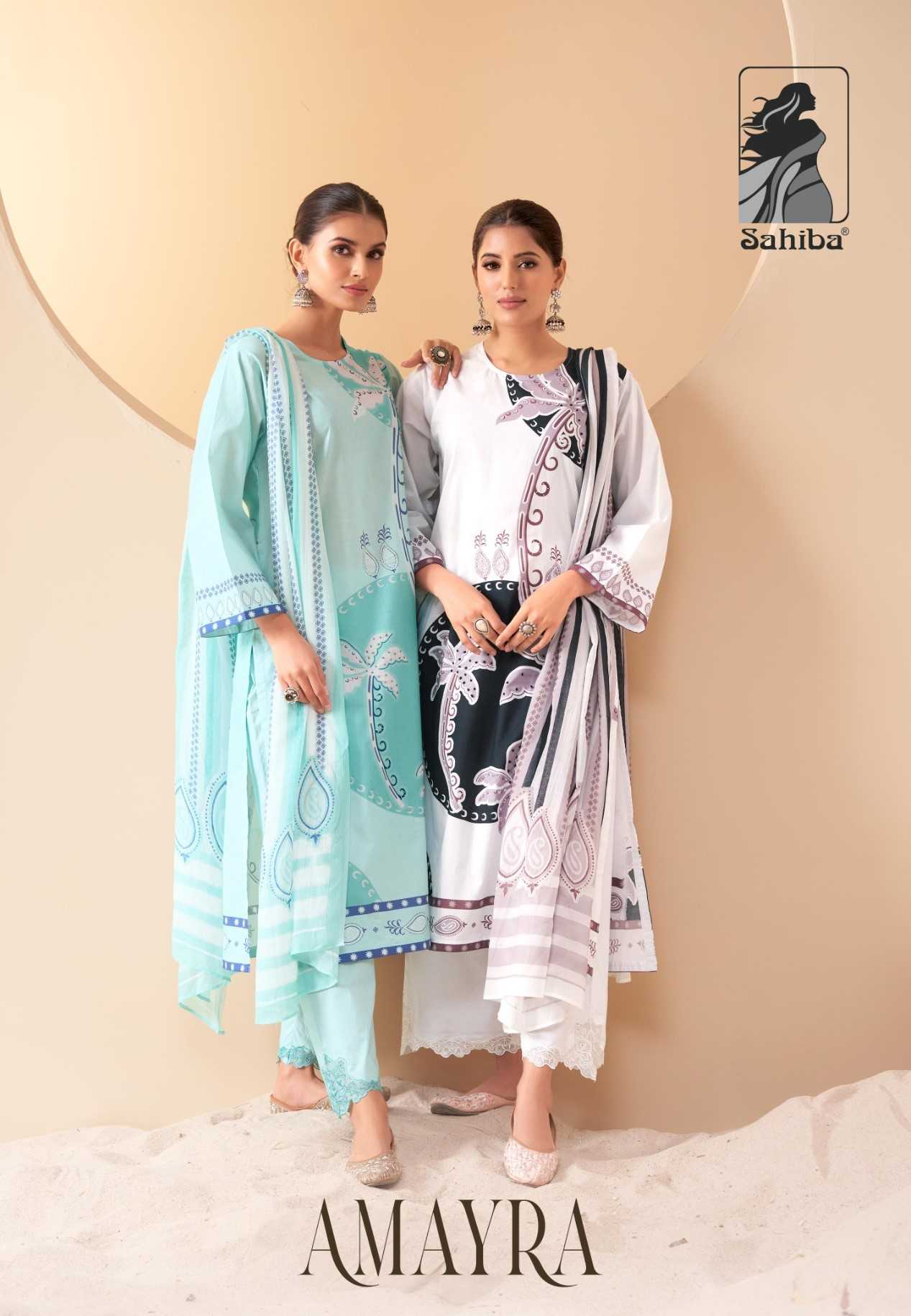 t and m designer amayra amazing design cotton lawn classic pakistani salwar kameez exports