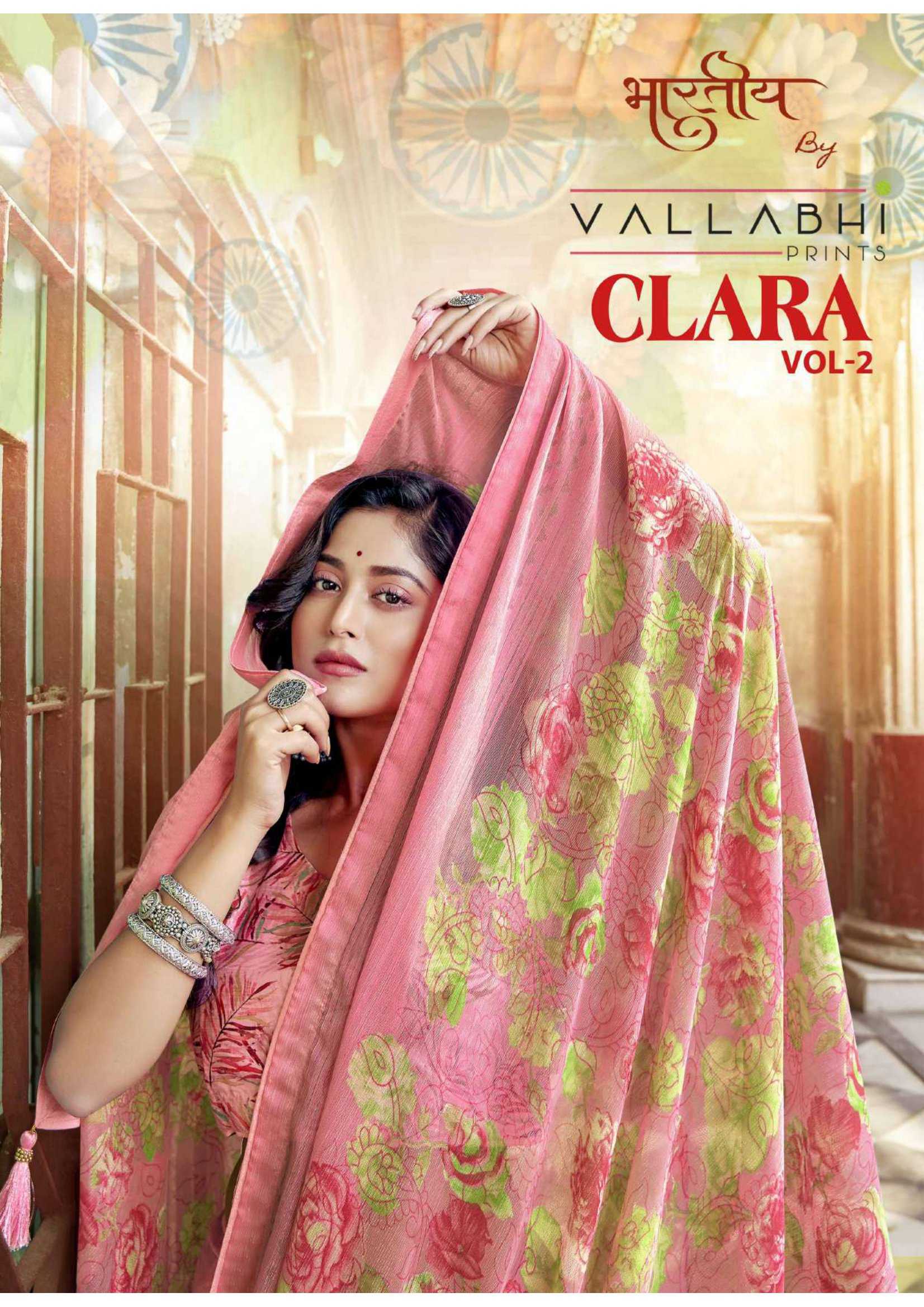 clara vol 2 by vallabhi prints super hit design fancy brasso festival wear saree