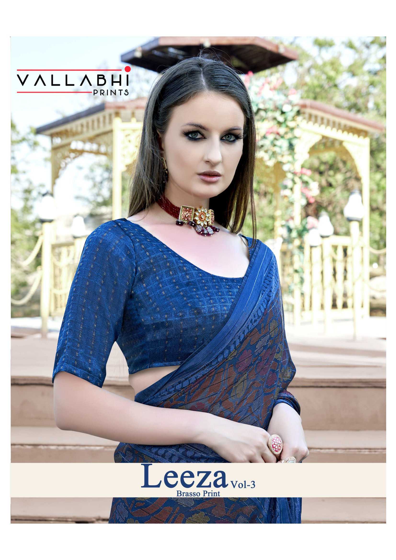 leeza vol 3 by vallabhi prints 26861-26866 fancy brasso ethnic style designer saree