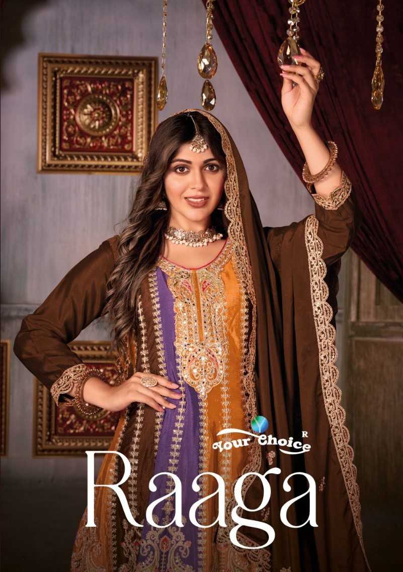 raaga by your choice full stitch occasion wear heavy chinon modern pakistani salwar kameez 