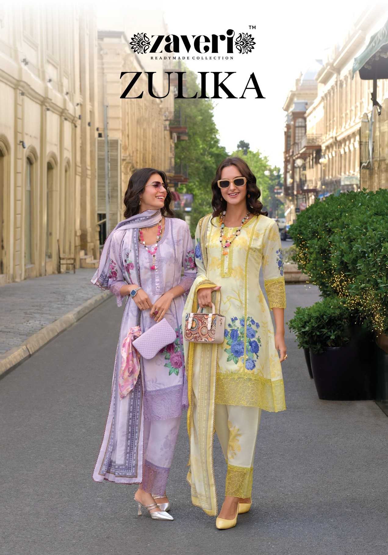 zulika by zaveri cotton full stitch embroidery work modern pakistani big size salwar kameez