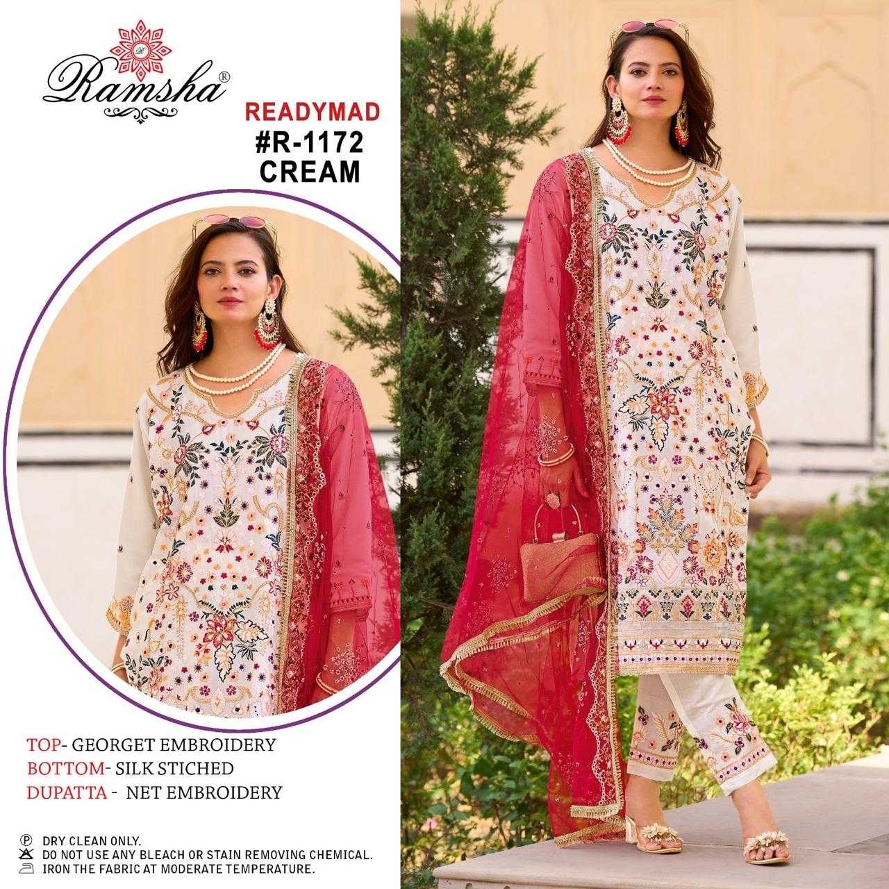 ramsha 1172 nx solid design modal pakistani readymade 3pcs dress