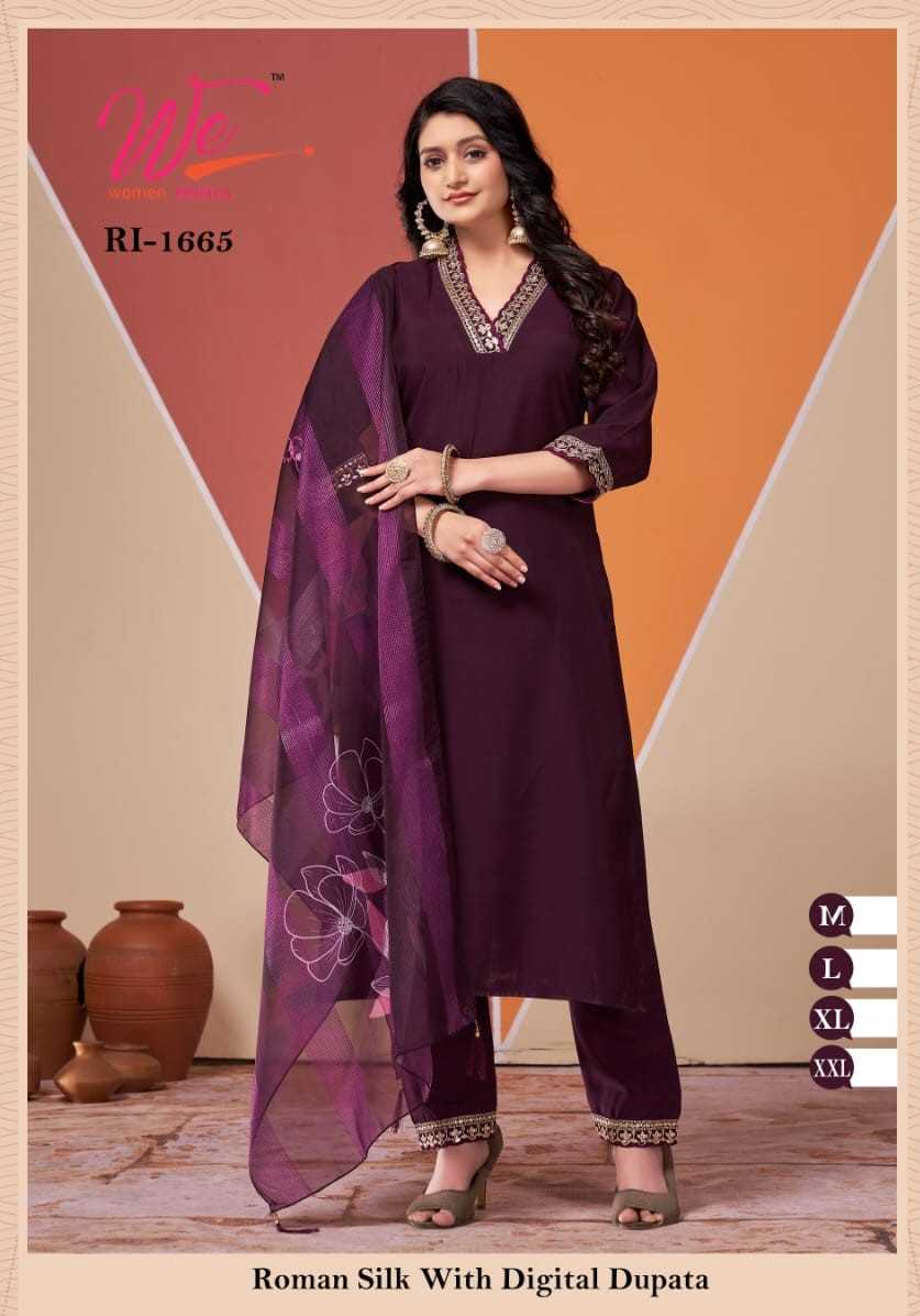 we women ethnic 1661-1666 readymade classy look combo set salwar suit