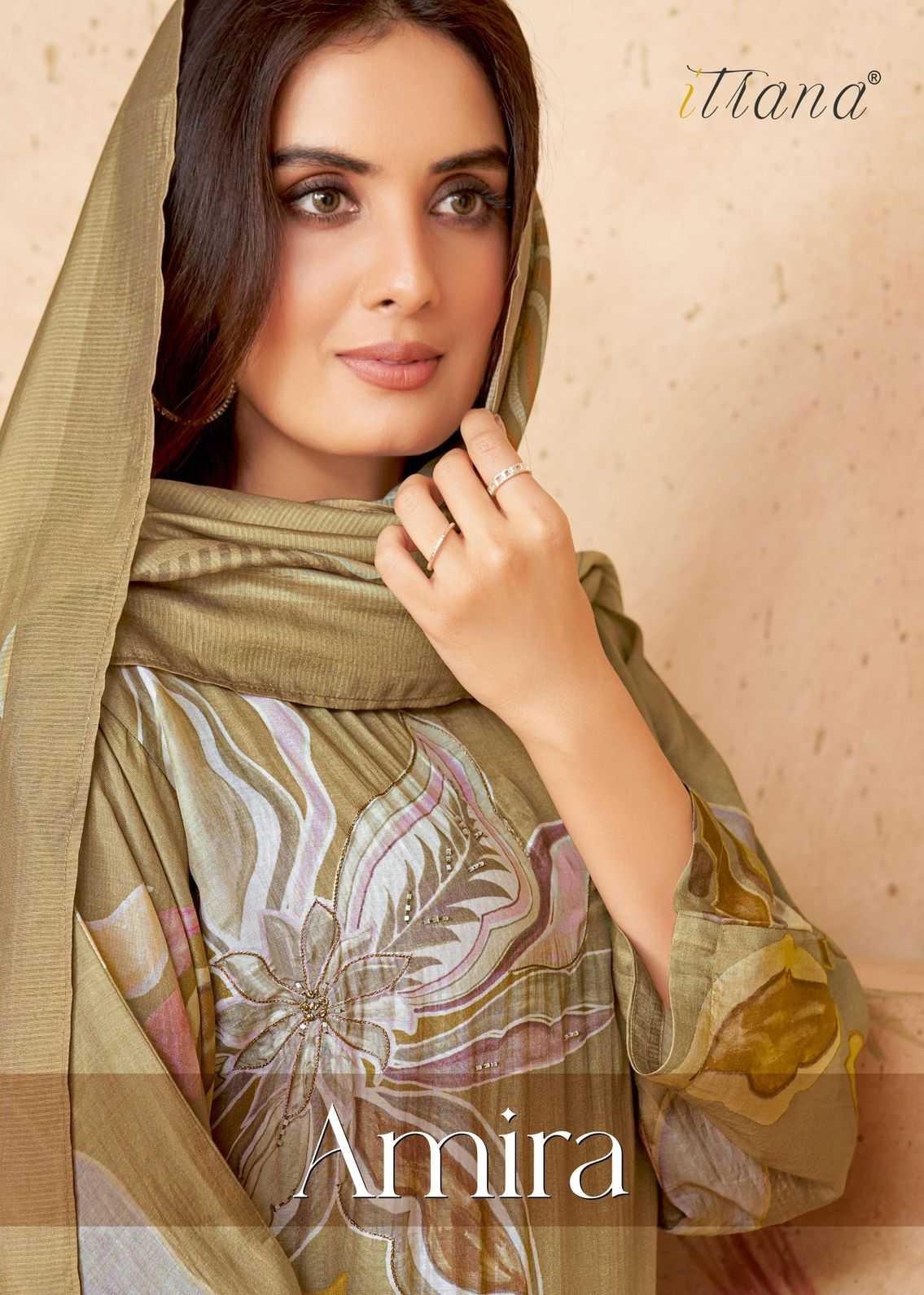 sahiba itrana amira silk pattern pakistani style 3pcs salwar suits