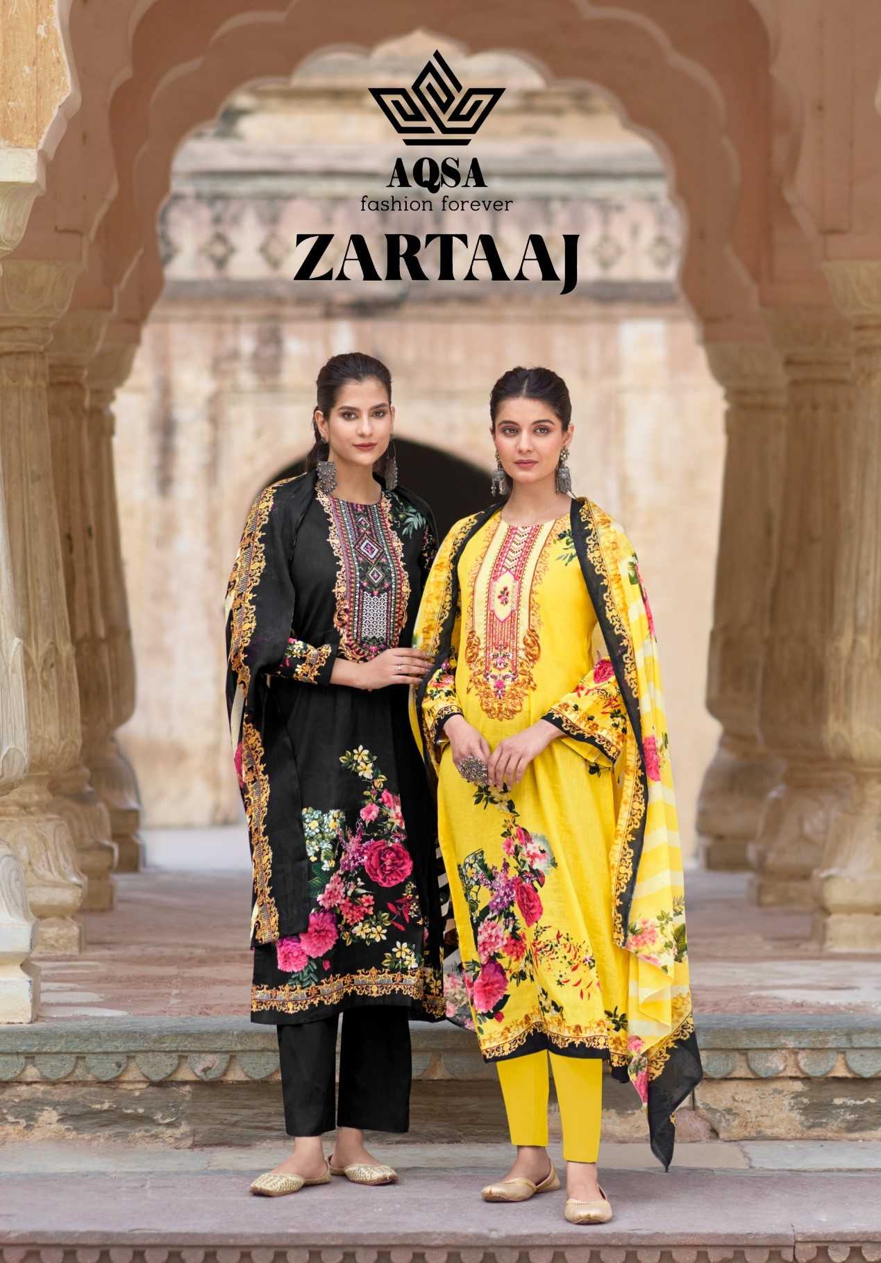 zartaj aqsa hit design cotton print modern pakistani salwar suit material