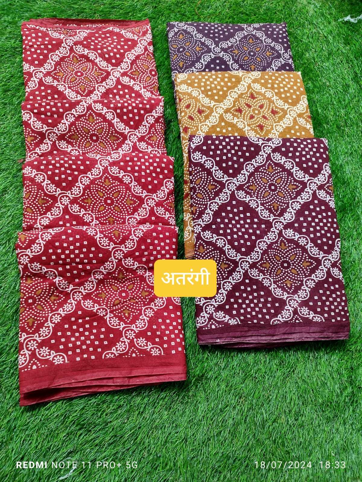 kala silks by atrangi new launch cotton hand print saree wholesaler