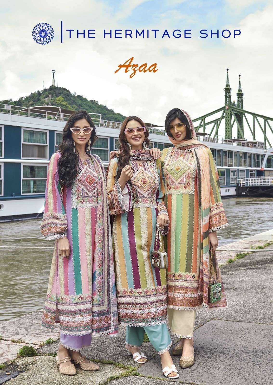 the hermitage azaa cotton digital printed fashionable salwar suit