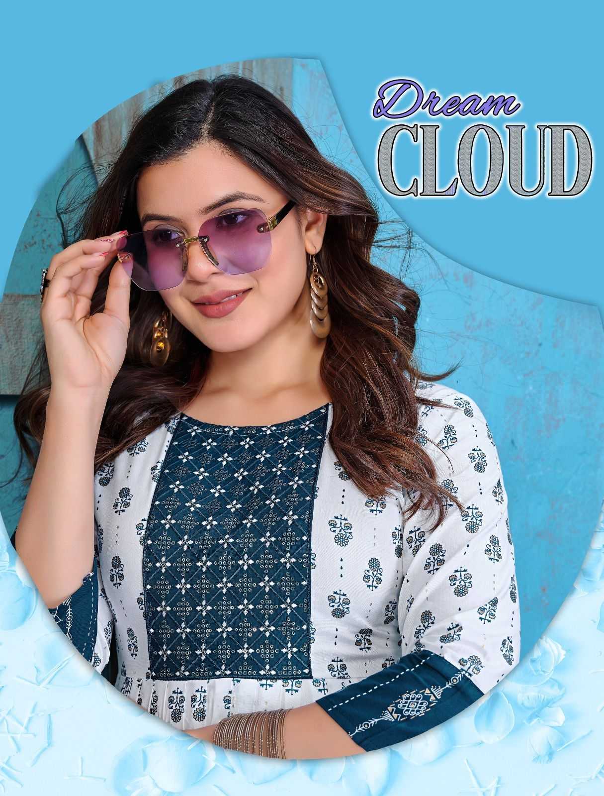 BEAUTY QUEEN DREAM CLOUD Rayon KURTI CATALOG WHOLESALER BEST RATE