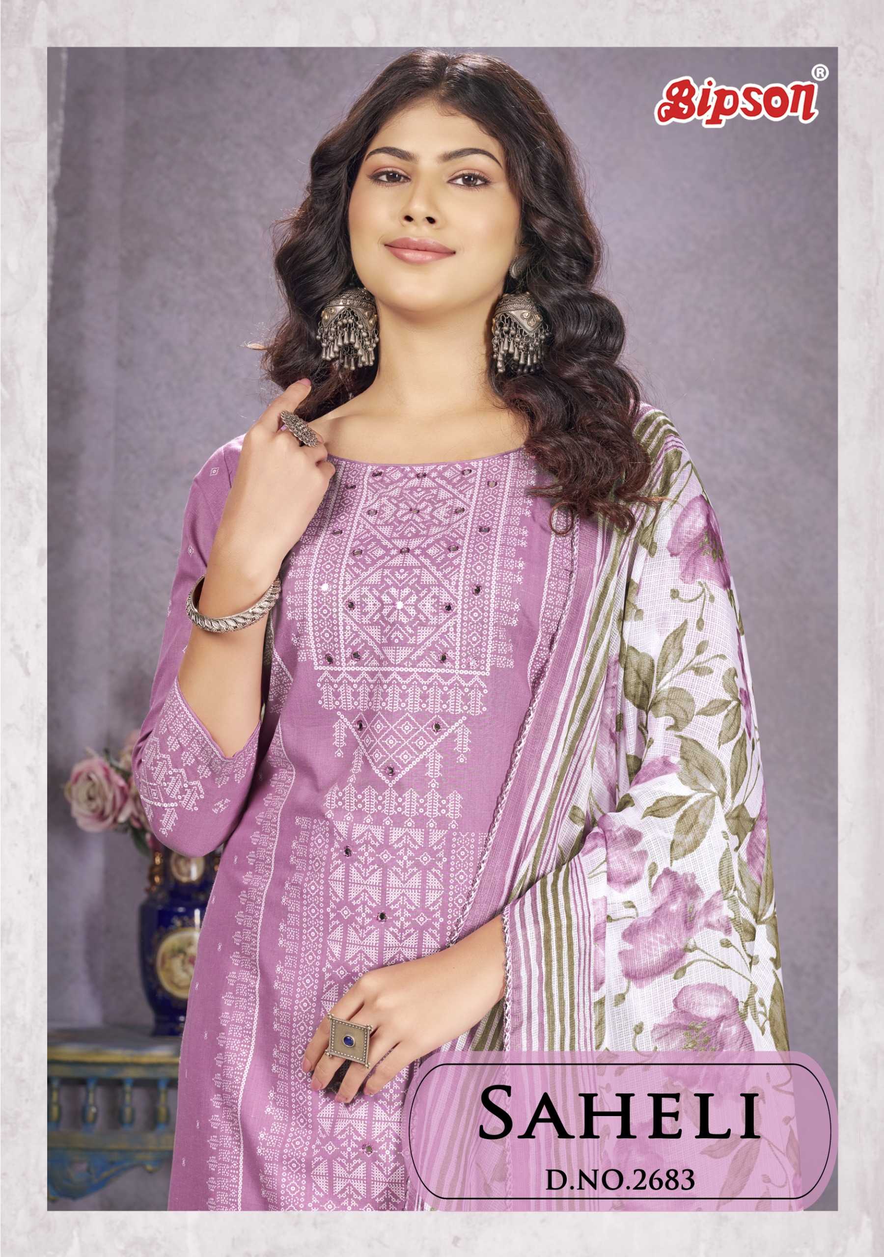 saheli 2683 by bipson prints regular wear stylish salwar kameez 