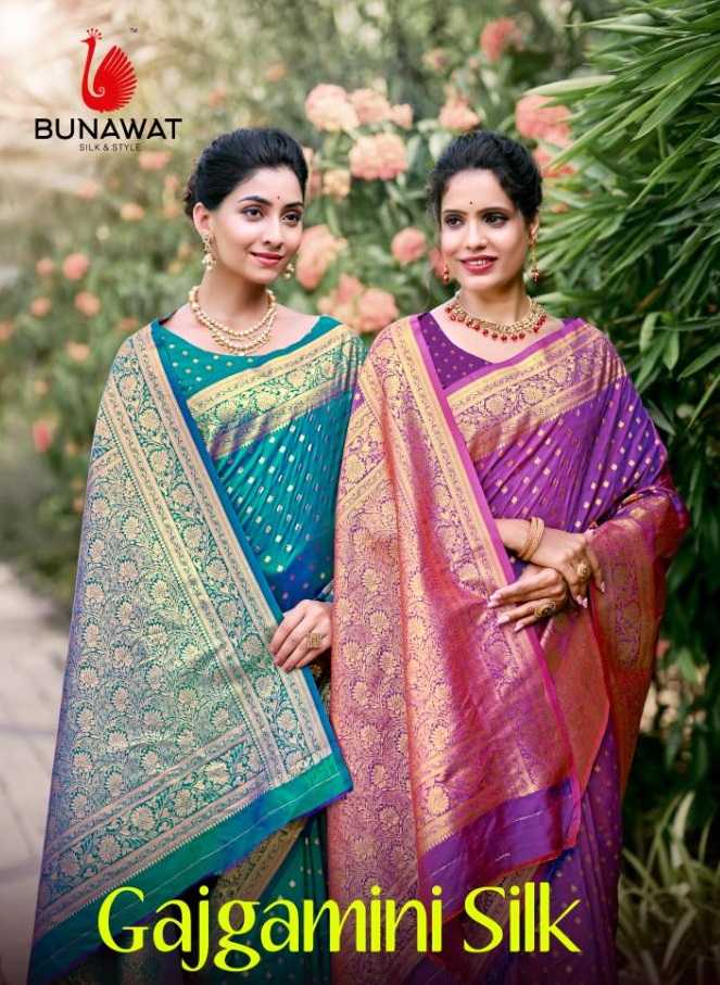 GAJGAMINI SILK BY BUNAWAT ZARI WEAVING SILK SARIS WHOLSALER