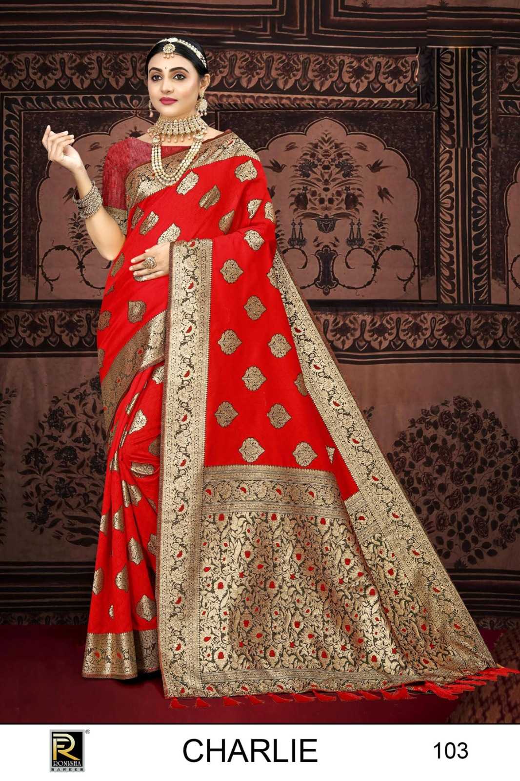 RANJNA SAREE CHARLIE  BANARASI SILK PREMIUM FABRICS  EXCLUSIVE SAREE COLLECTION 