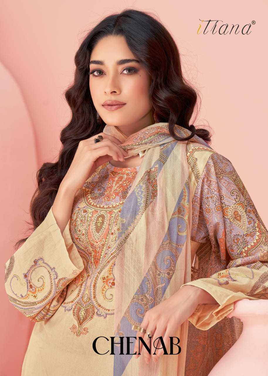 itrana chenab latest lawn digital print bollywood style pakistani dress material 