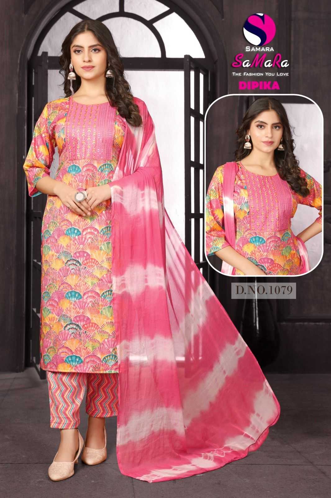 samara dipika vol 10 capsule print pretty look full stitch salwar kameez 