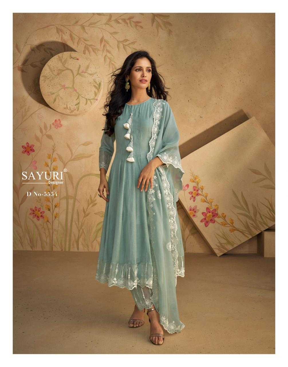 sayuri designer ghazal hit design silk exclusive full stitch 3pcs dress