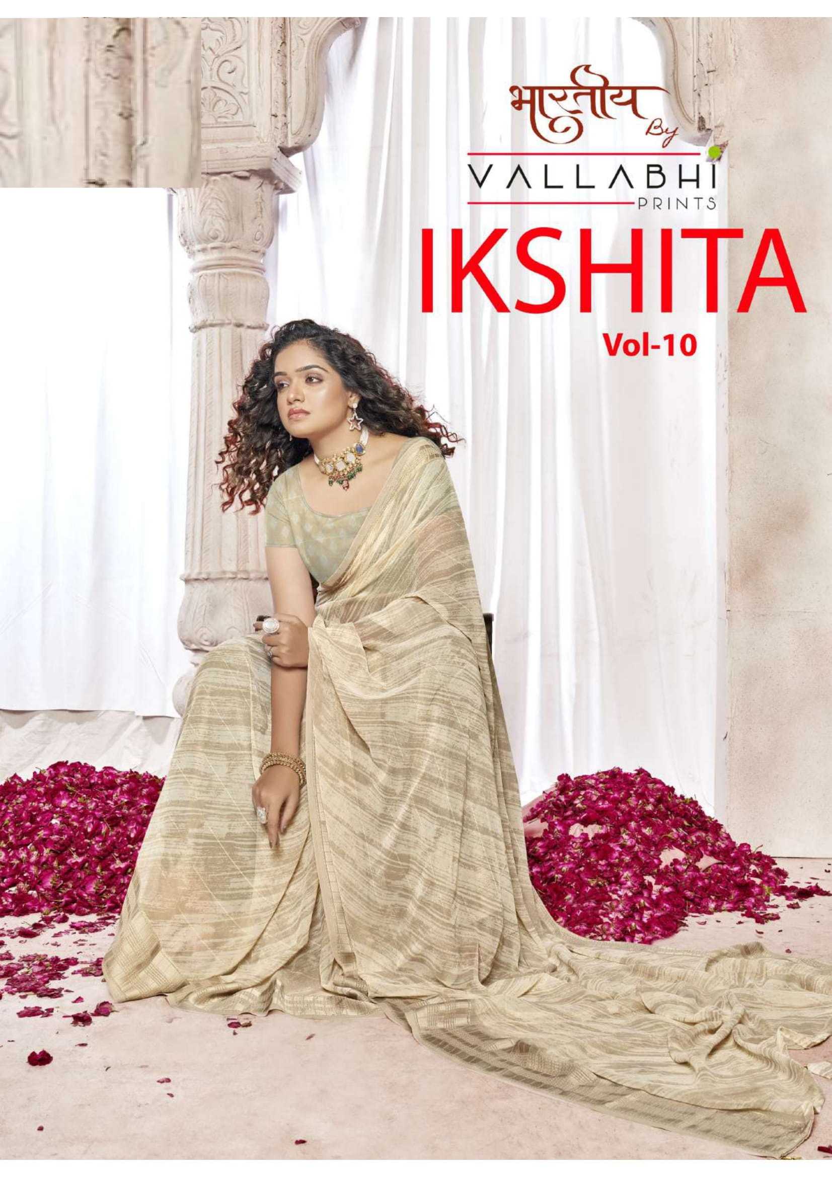 vallabhi prints ikshita vol 10 classic look saree with blouse