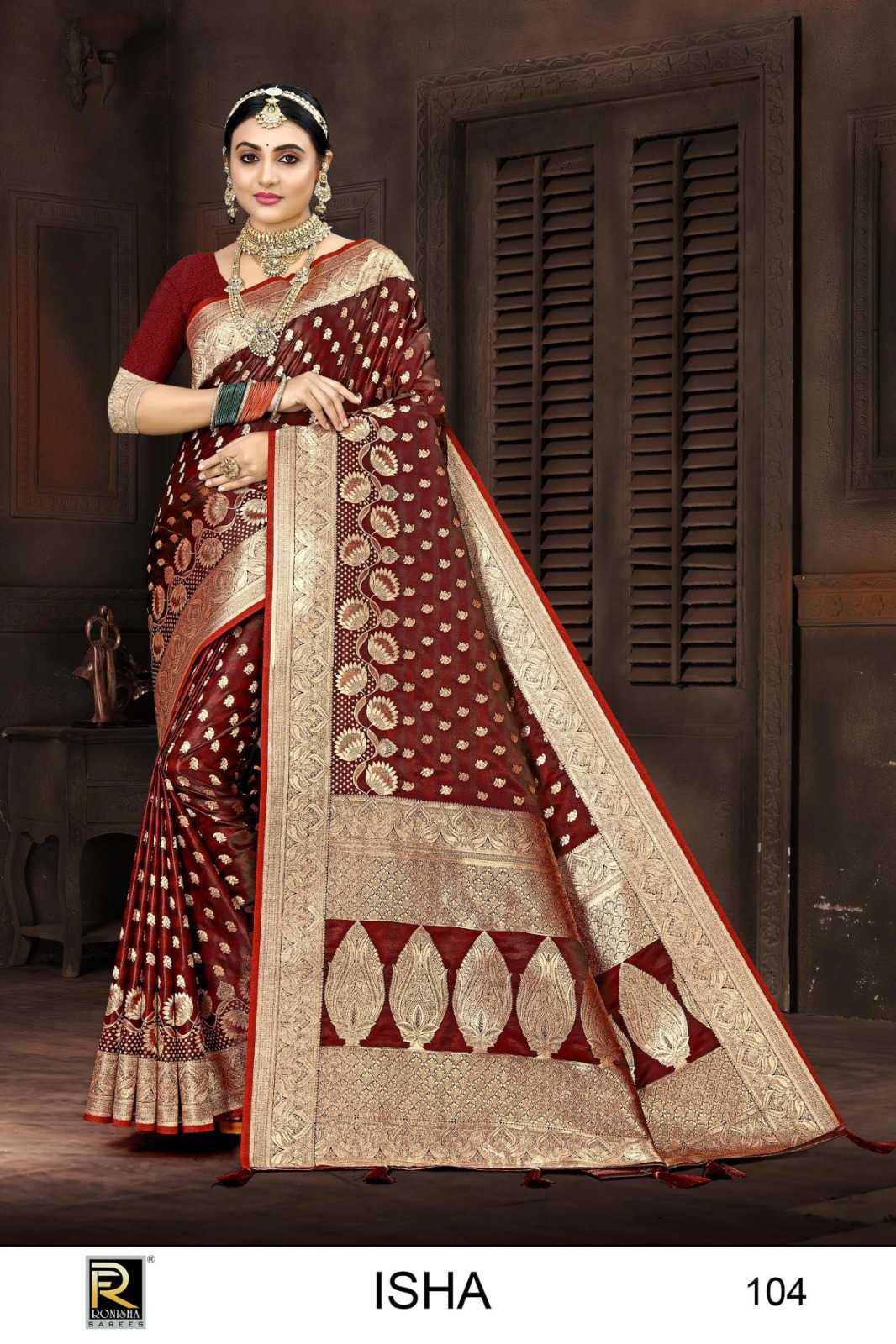 RANJNA SAREE ISHA BANARASI SILK PREMIUM FABRICS  EXCLUSIVE SAREE COLLECTION 