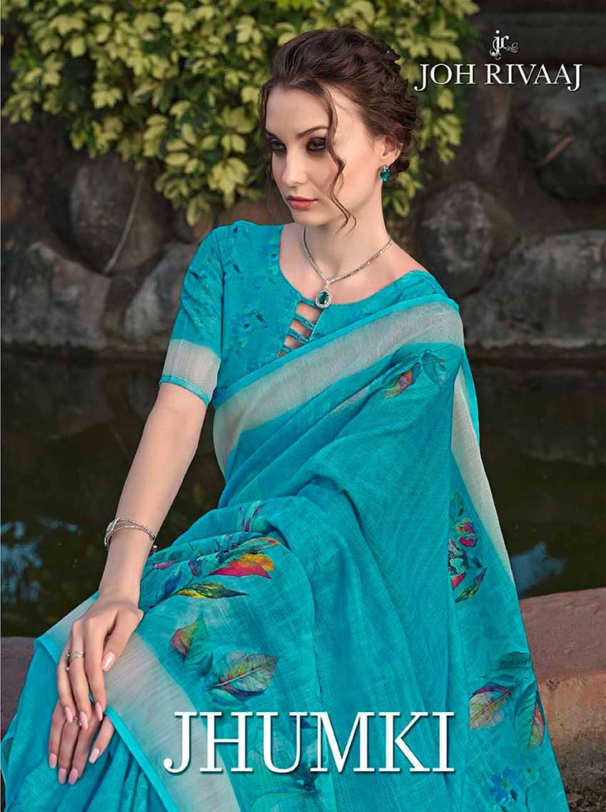 jhumki by joh rivaaj 24231-24239 series classic look saree with blouse 