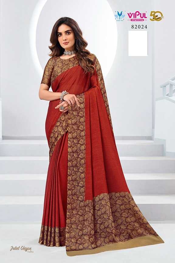 vipul presents juliet chiffon fancy comfy wear saree traders 