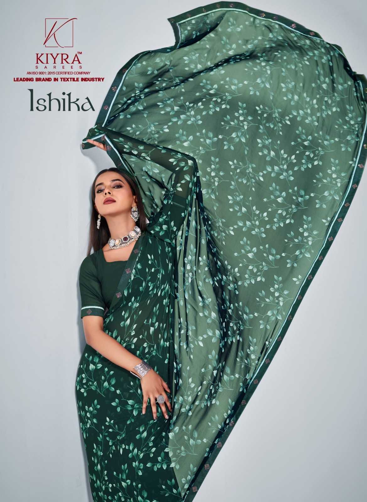 ishika by kiyra saree heavy weightless unique printed saree
