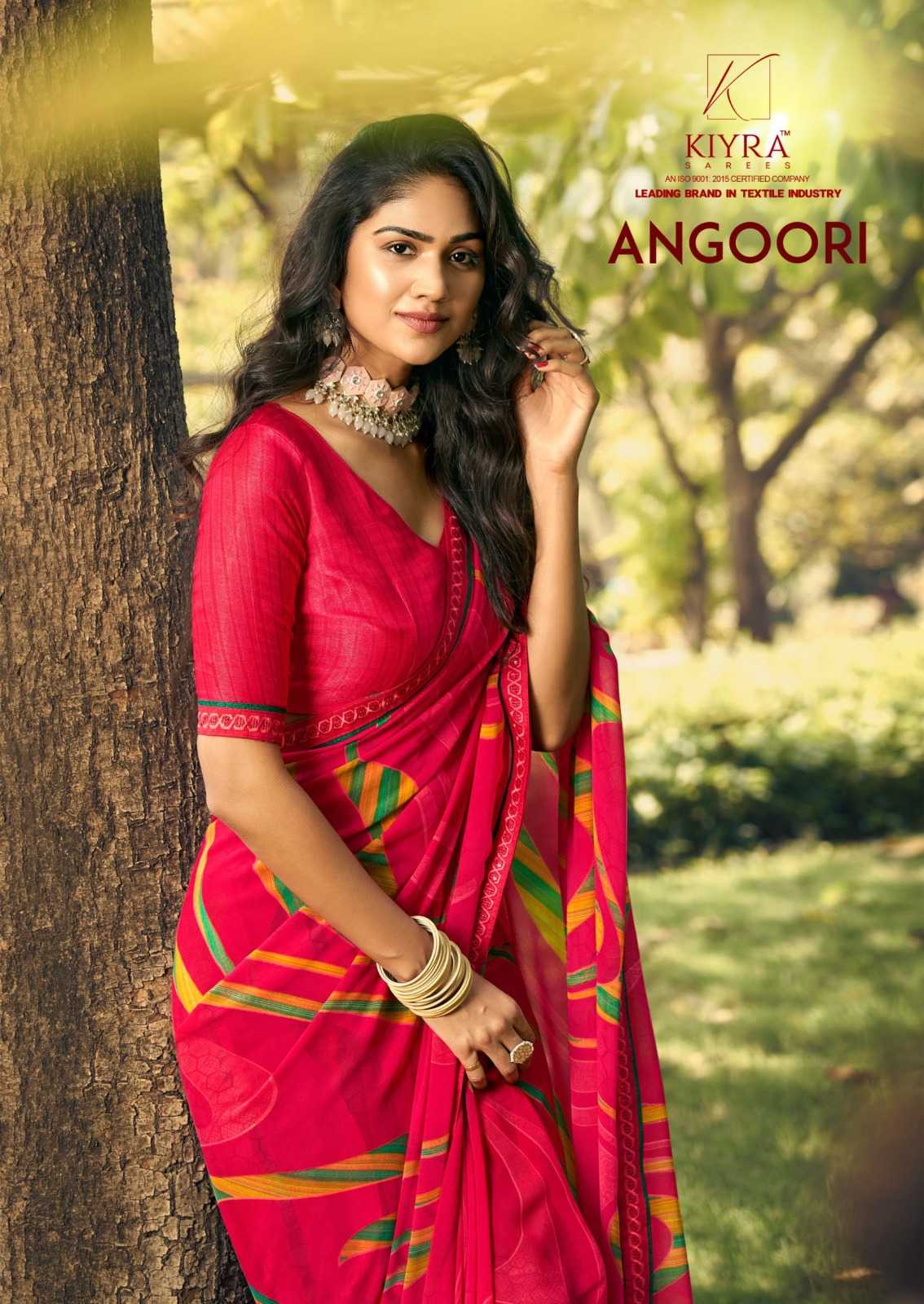 angoori by kiyra sarees elegant look print saree with blouse