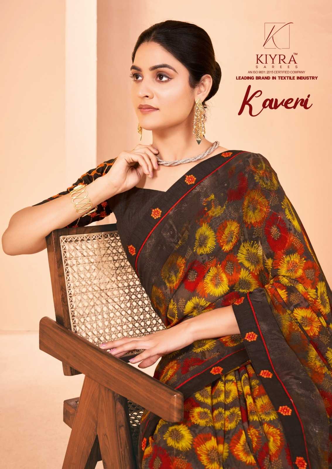 kaveri by kiyra sarees major georgette pretty look saree