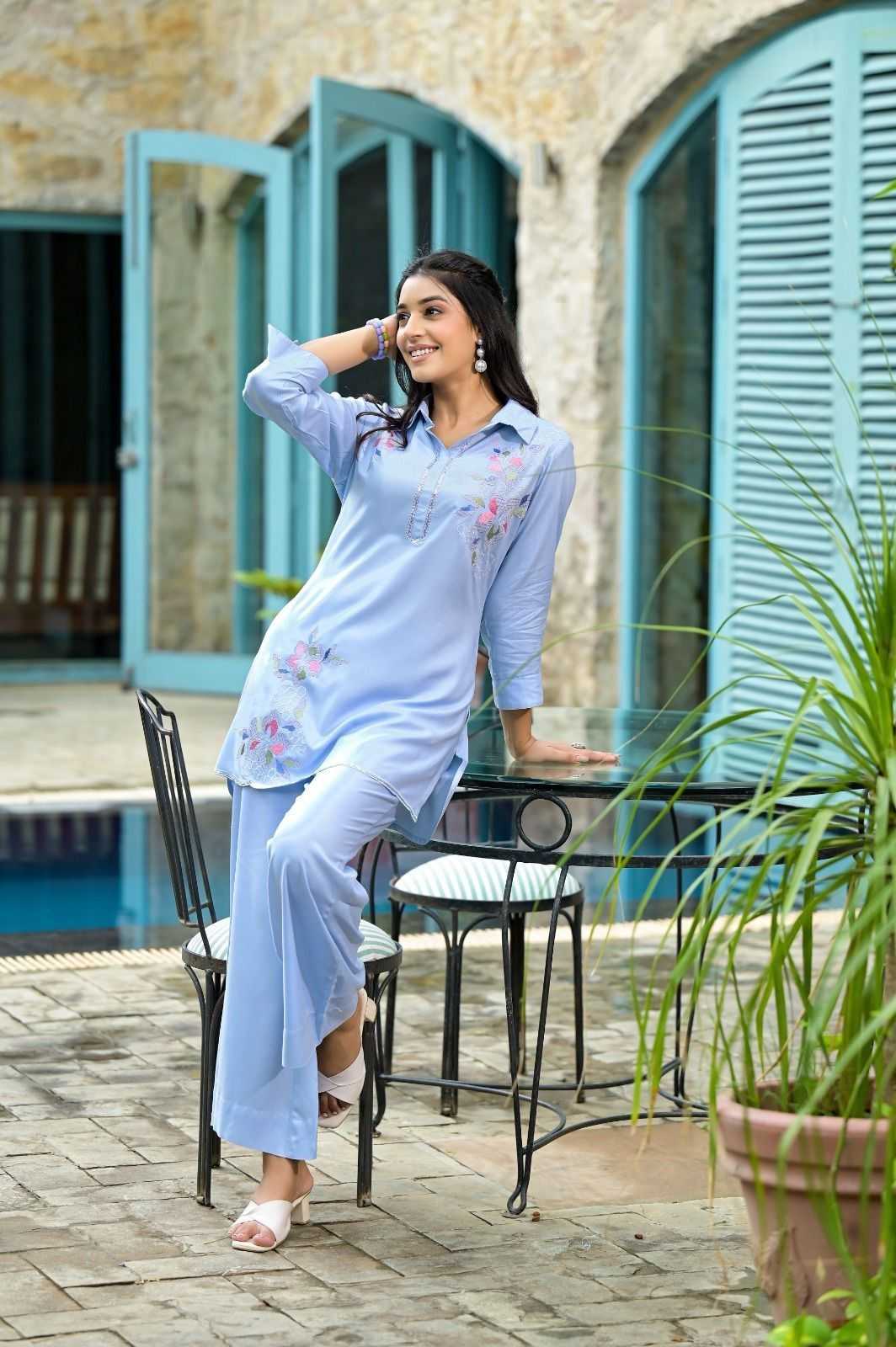 label khoj launch rayon fully stitch stylish look cord set collection