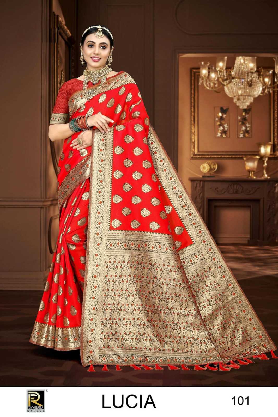 RANJNA SAREE LUCIA BANARASI SILK PREMIUM FABRICS  EXCLUSIVE SAREE COLLECTION 