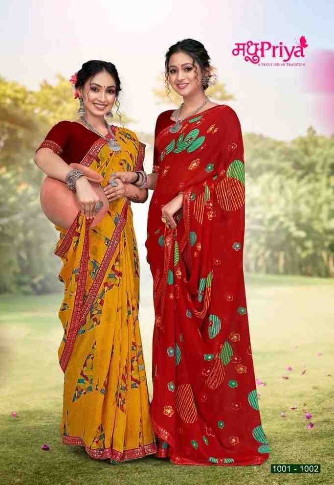 sooryavanshi vol 9 by madhupriya fancy comfy wear saree with blouse 
