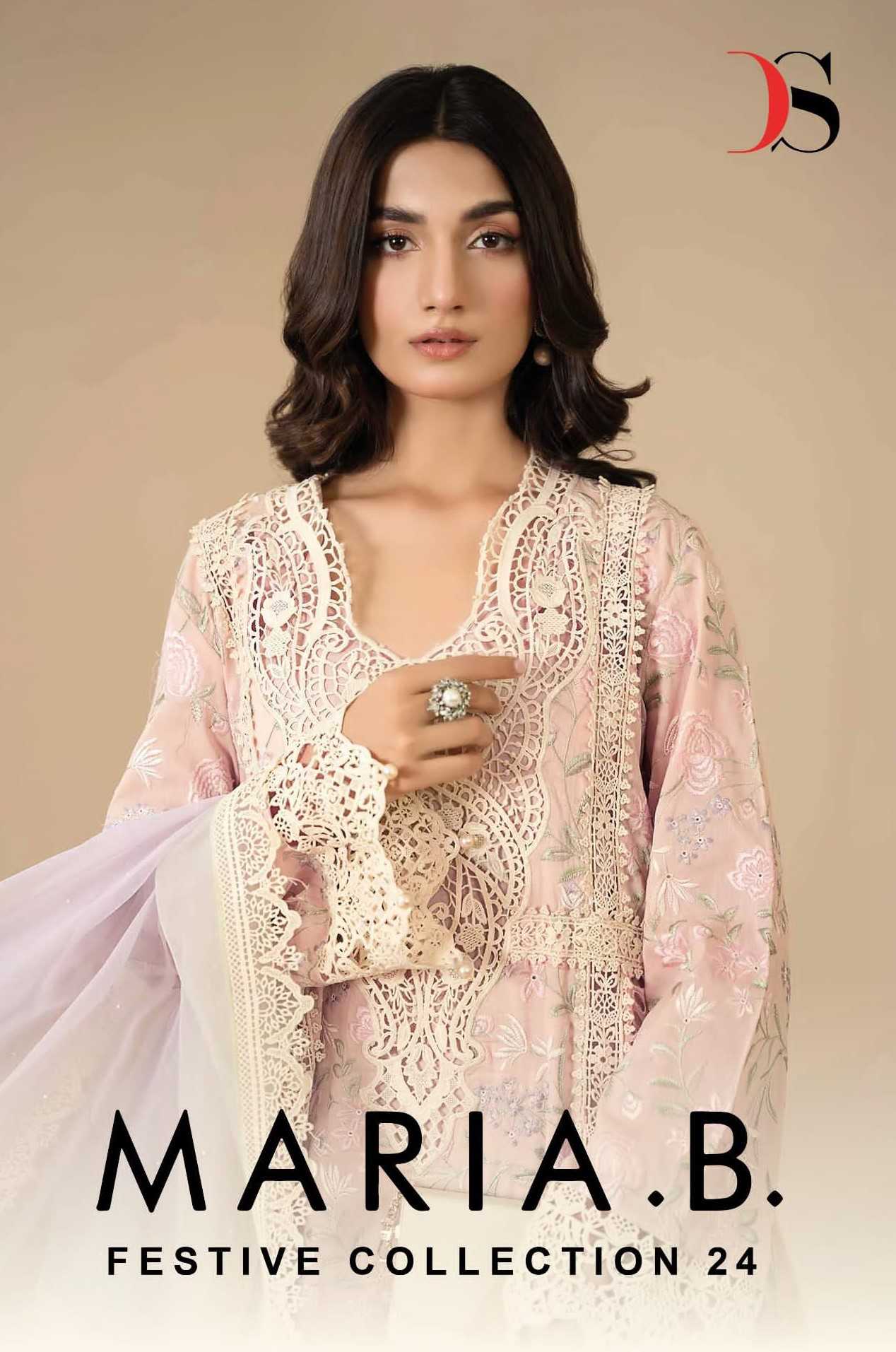 deepsy suits maria b festive collection vol 24 embroidery pakistani 3pcs dress 