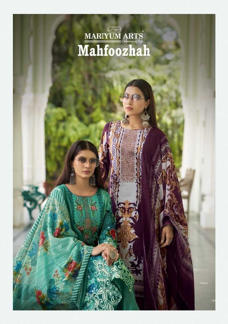 mahfoozhah by mariyum arts cotton designer printed salwar suit