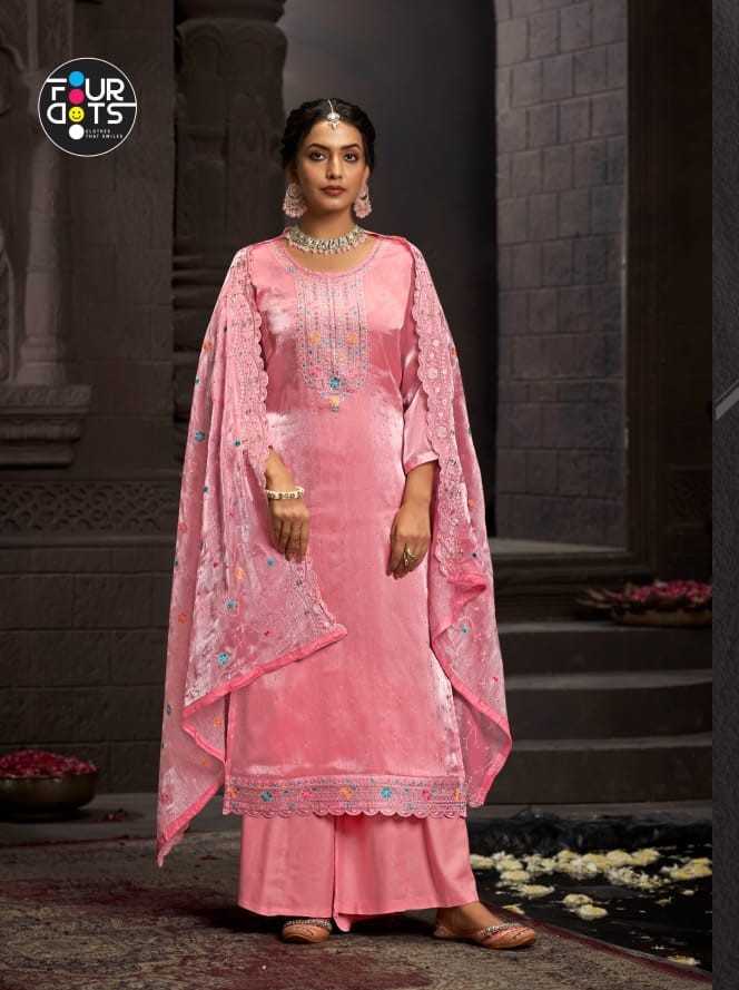 fourdots mehboob fashionable jimmy chu amazing work salwar suit material 