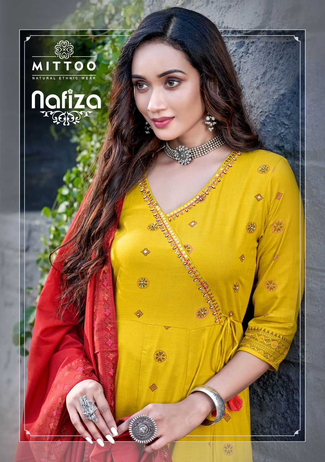 nafiza by mittoo readymade exclusive design rayon fancy salwar kameez 