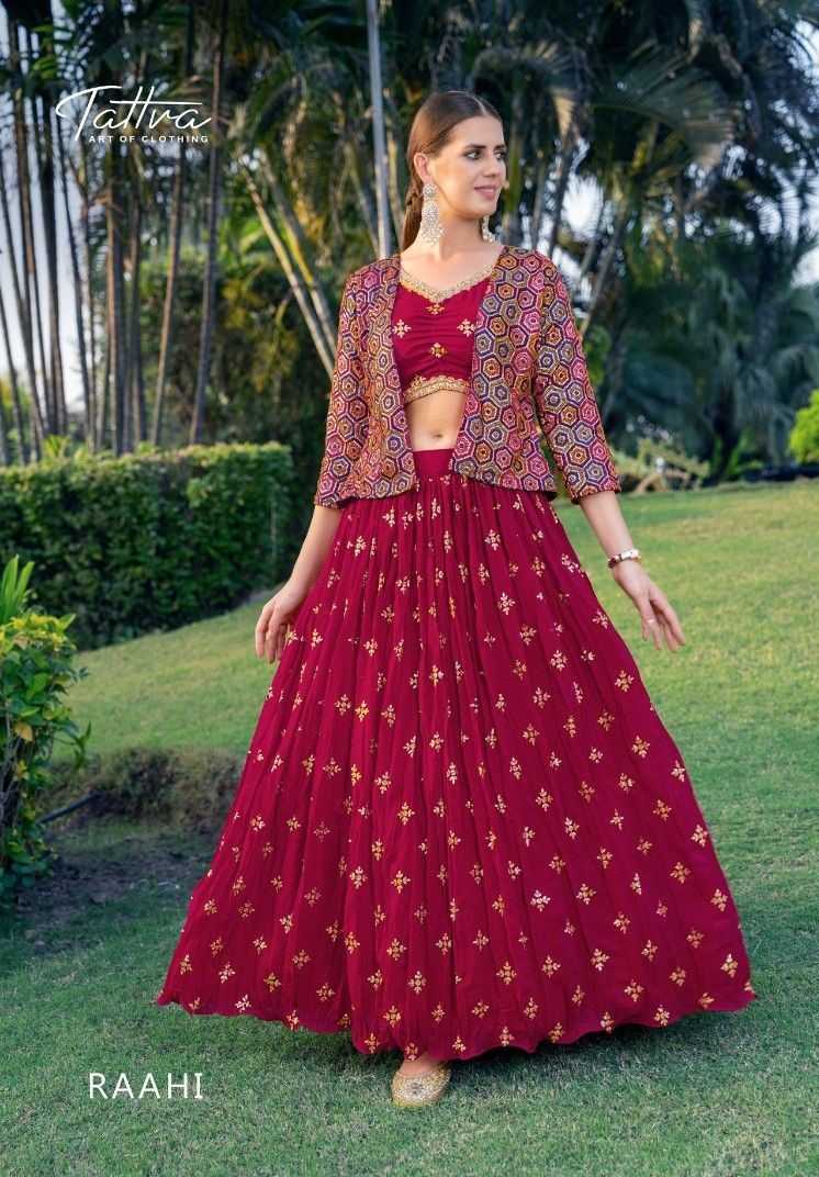 tattva shruti suits pankhida vol 4 sequence work fullstitch dress