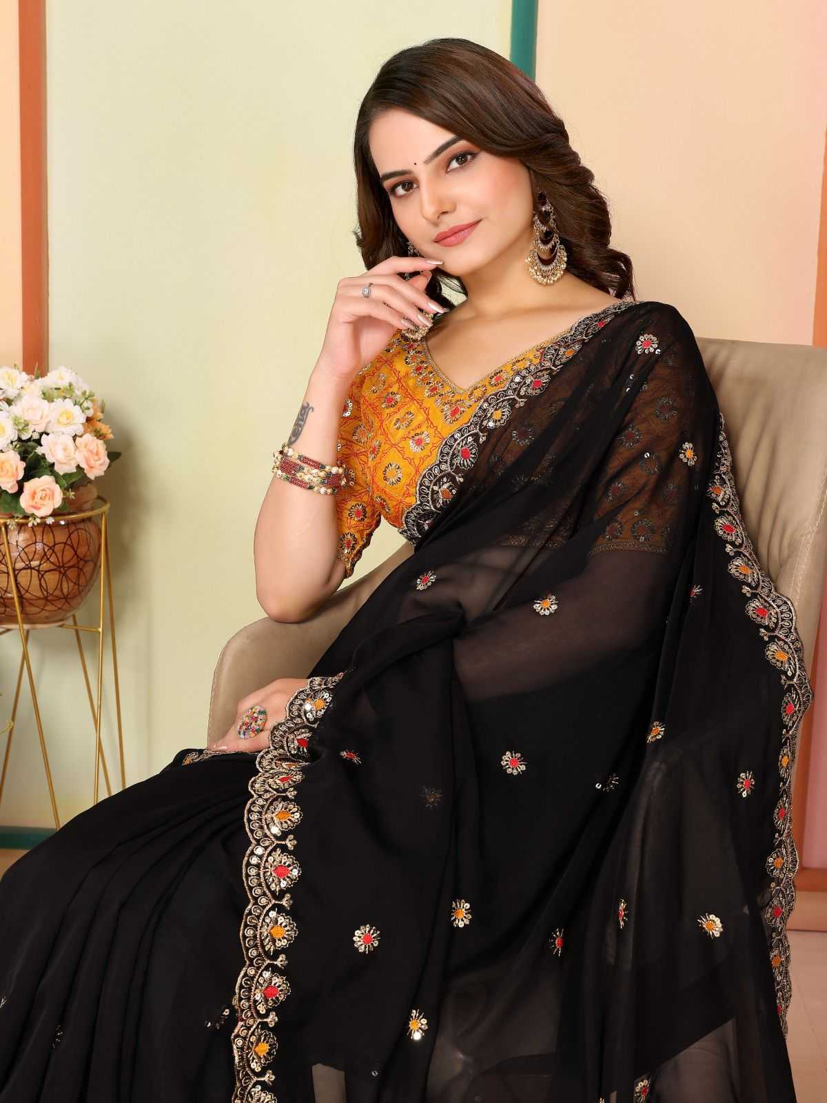 pr bhavani sarees beautiful design organza saree with blouse