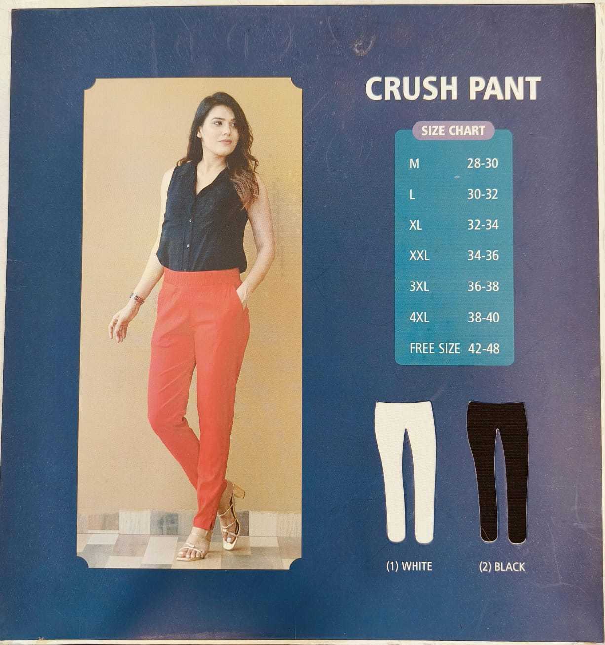 pr crush pant fullstitch stretchable big size pant exports