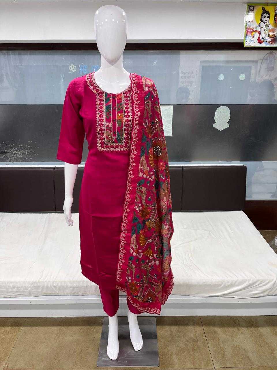 pr readymade designer big size 3pcs dress wholesaler 