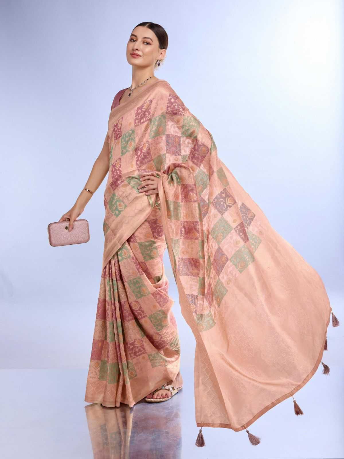 pr konika vol 318 new trendy design cotton elegance saree with blouse 