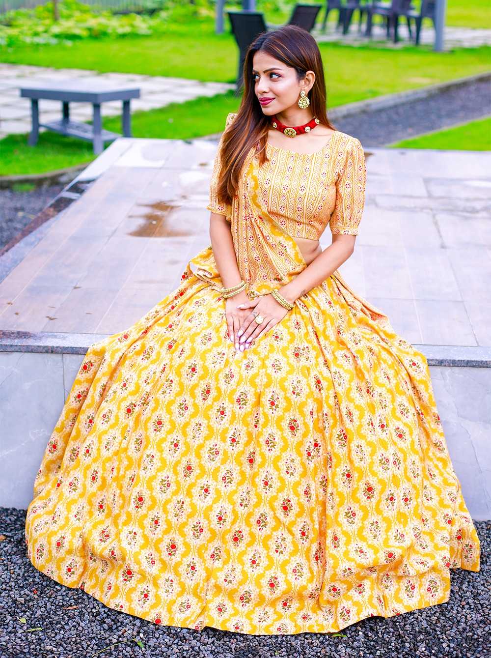 pr lnb1631 chanderi new design cotton stitch lehenga unstitch blouse dupatta exports  