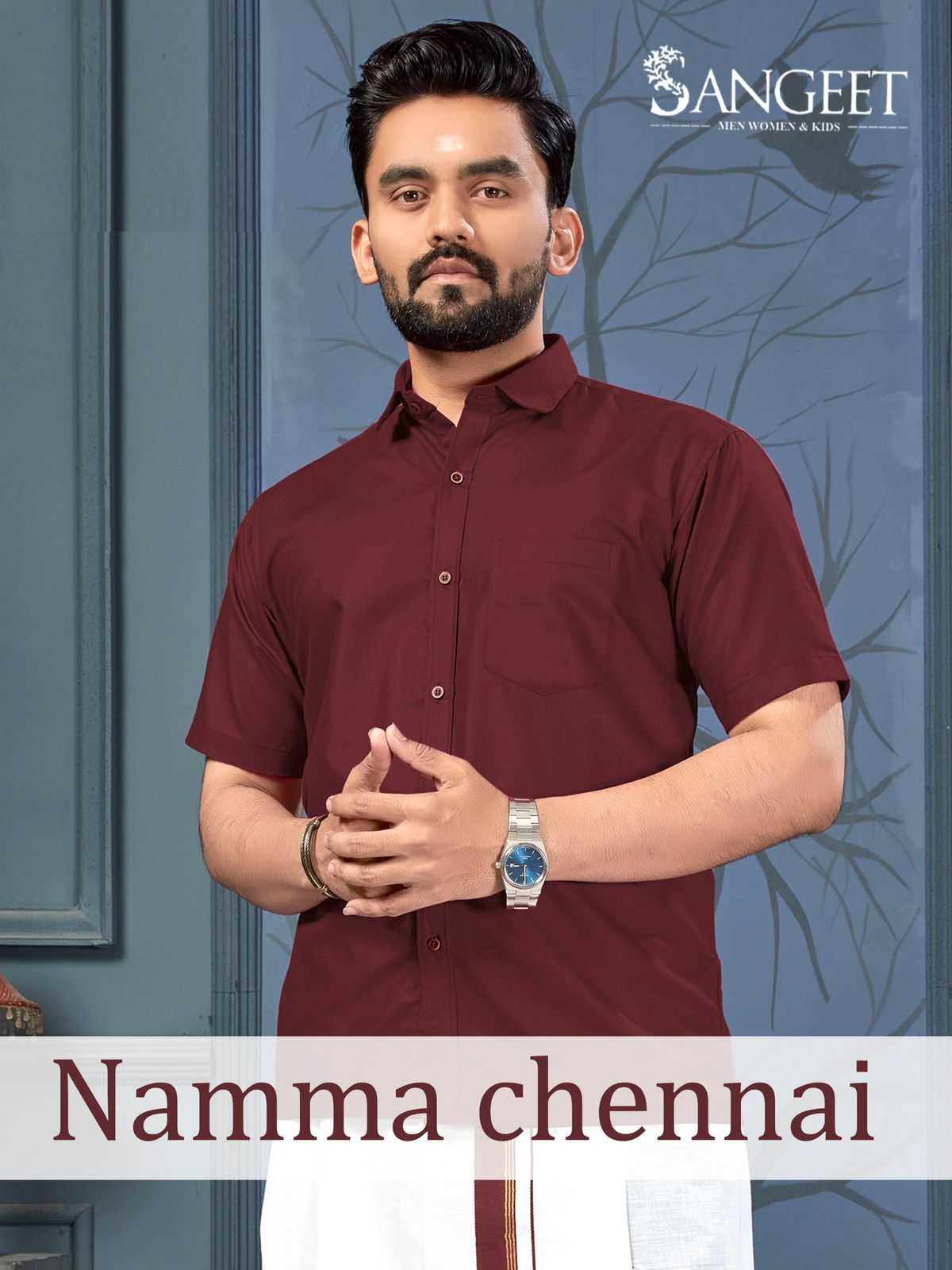 pr namma chennai regular wear cotton shirt & vesti collection 