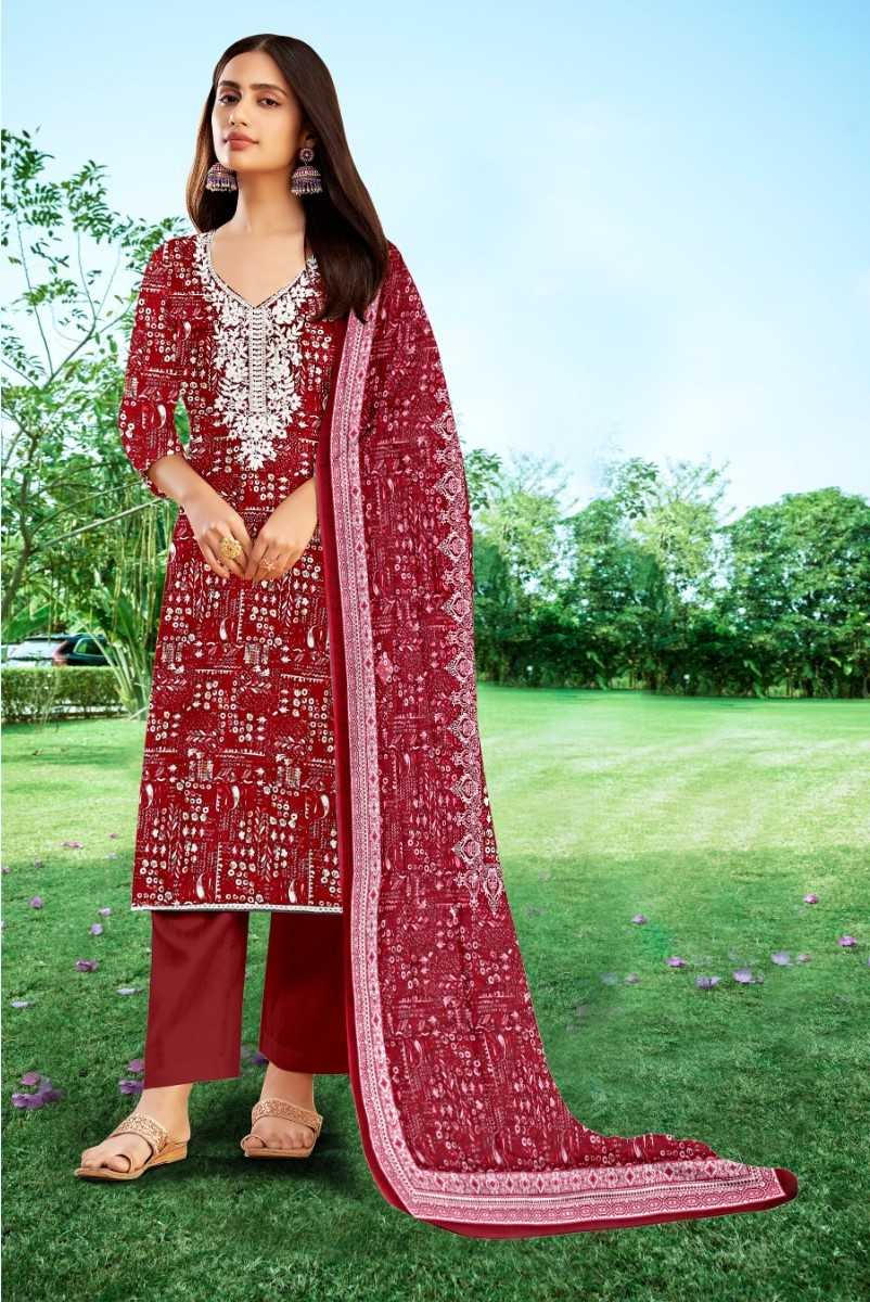 jasmine by radhika fashion casual wear cotton pakistani dress material