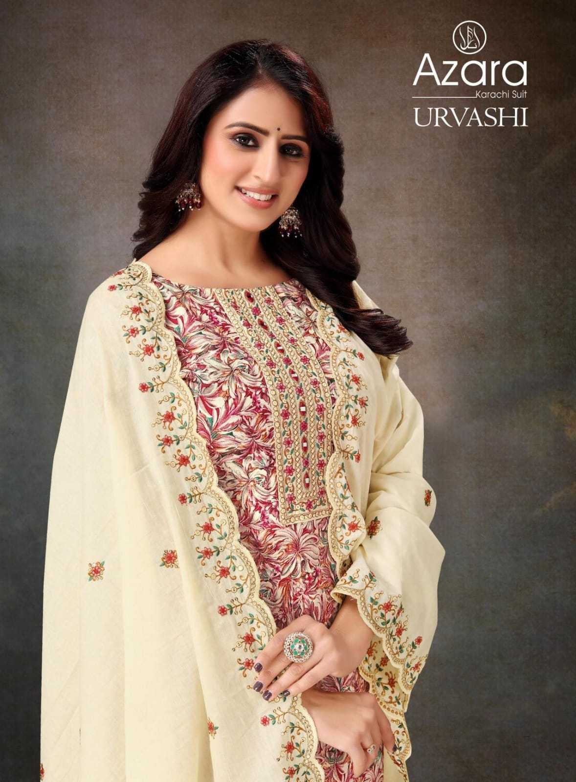 urvashi by radhika fashionable design neck work stylish salwar suit 