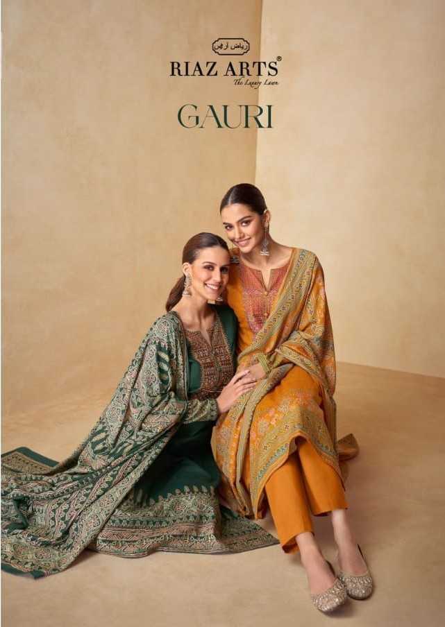 gauri by riaz arts ethnic style karachi lawn pakistani 3pcs dress 