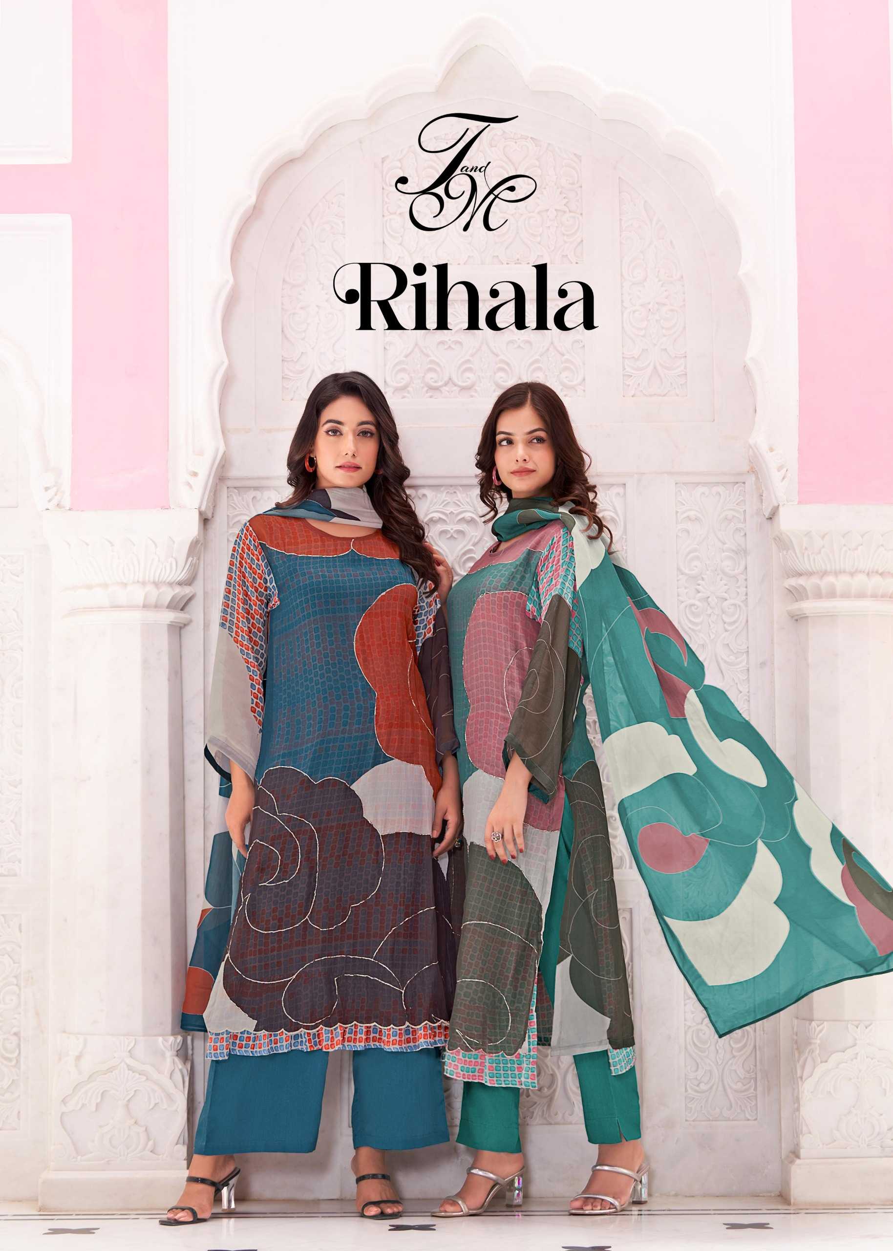 t&m launch rihala amazing look thread work salwar kameez