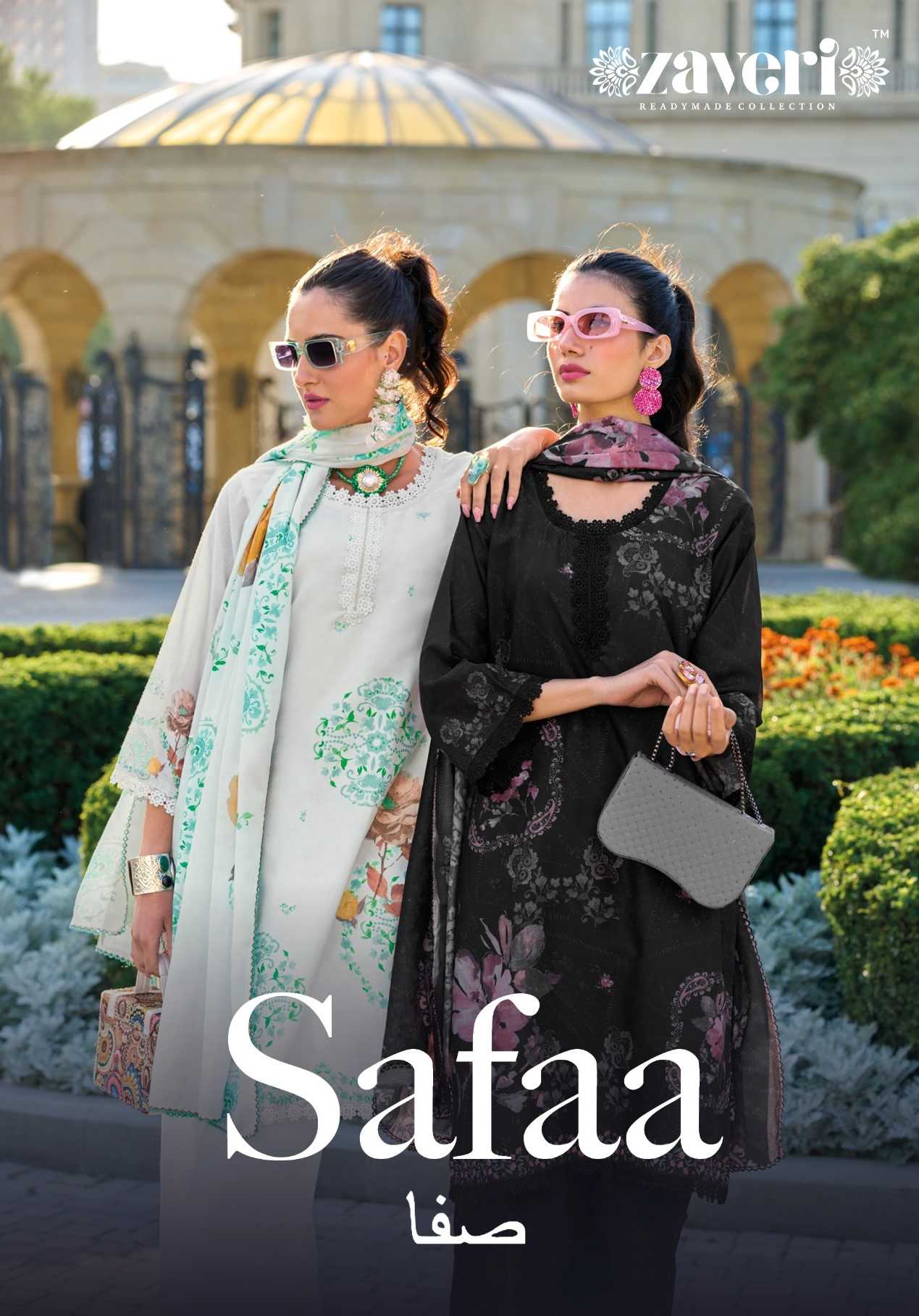 zaveri safaa readymade premium classic look digital print pakistani salwar suit