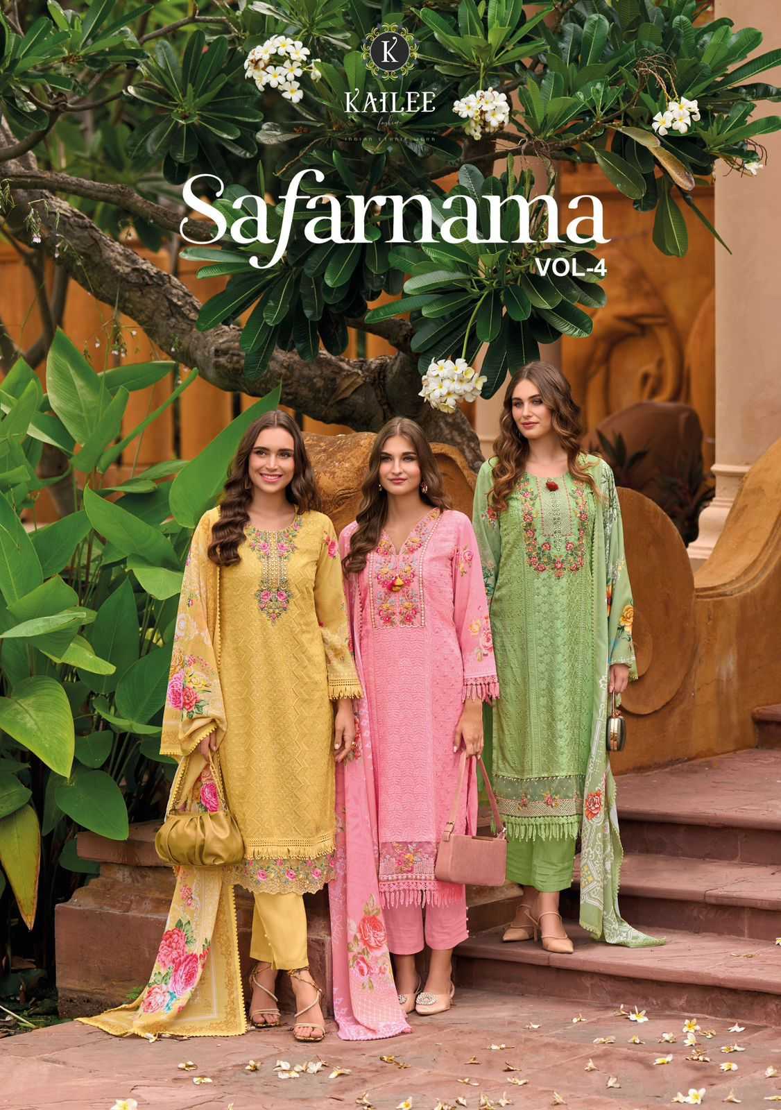 kailee fashion safaranama vol 4 exclusive chiknakari readymade 3pcs dress