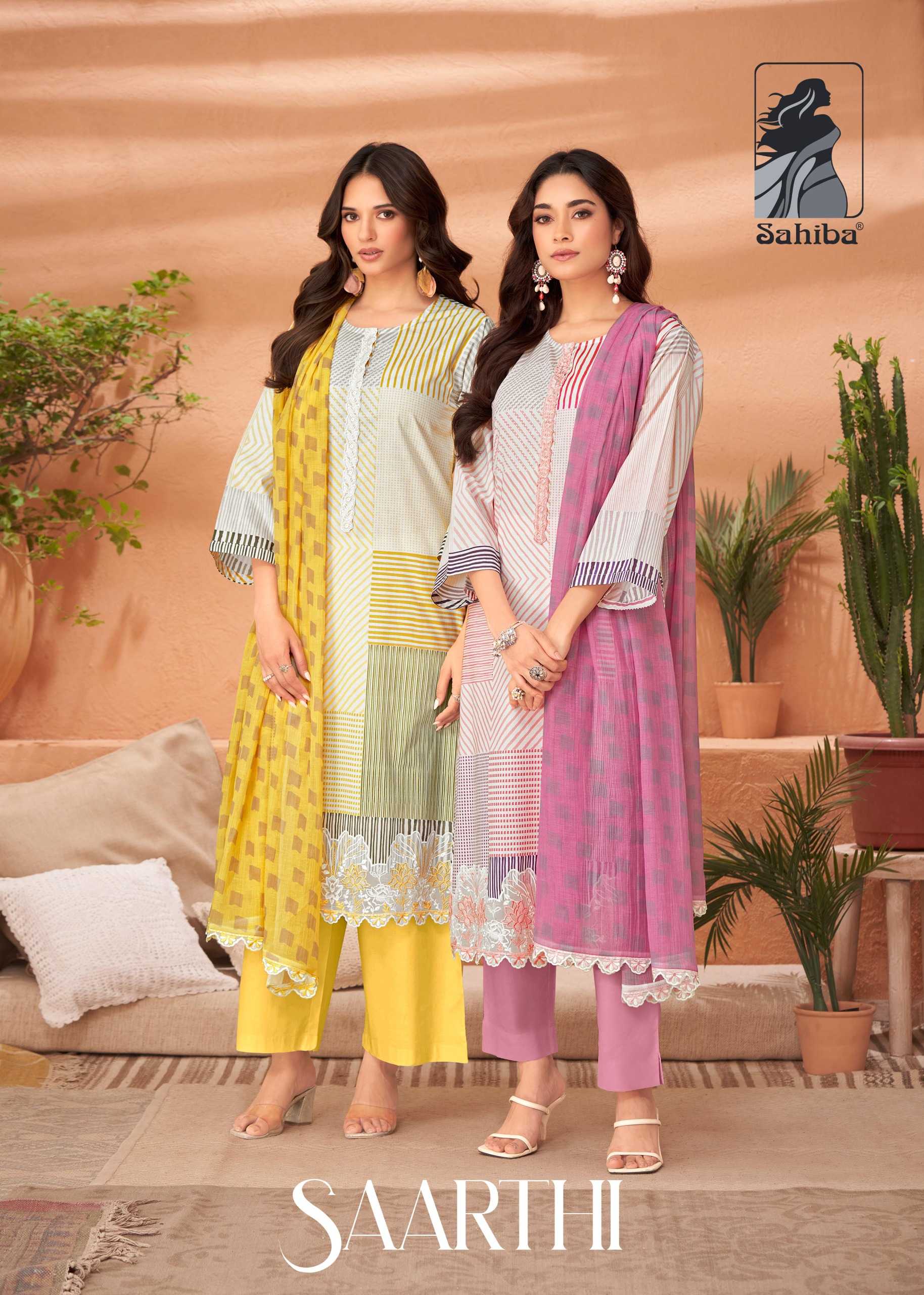 saarthi by sahiba ethnic design lawn print daily wear pakistani material 
