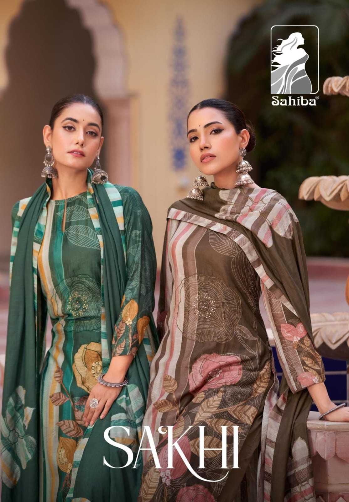 sahiba sakhi muslin print bollywood style pakistani ladies suit material 