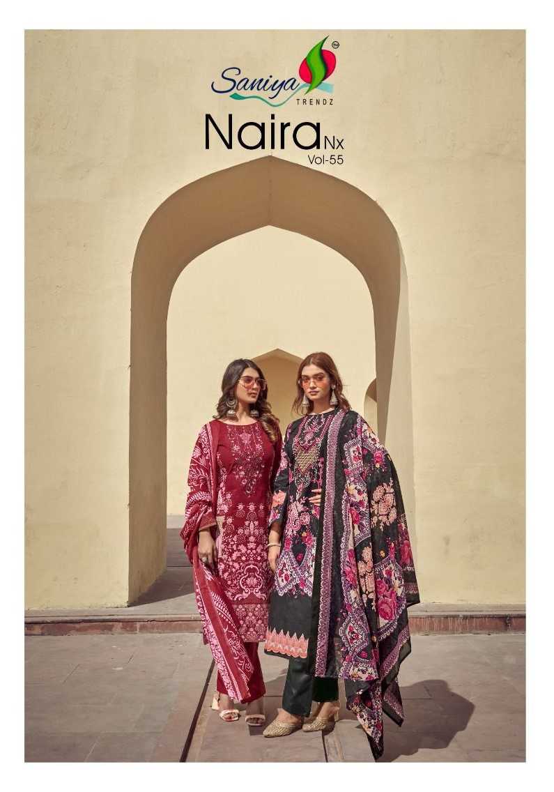 naira nx vol 56 by saniya trendz hit design bollywood style pakistani 3pcs dress 