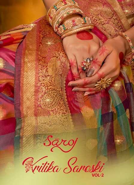 Kritika Saroj  Swarovski - 2 Soft organza Saree 