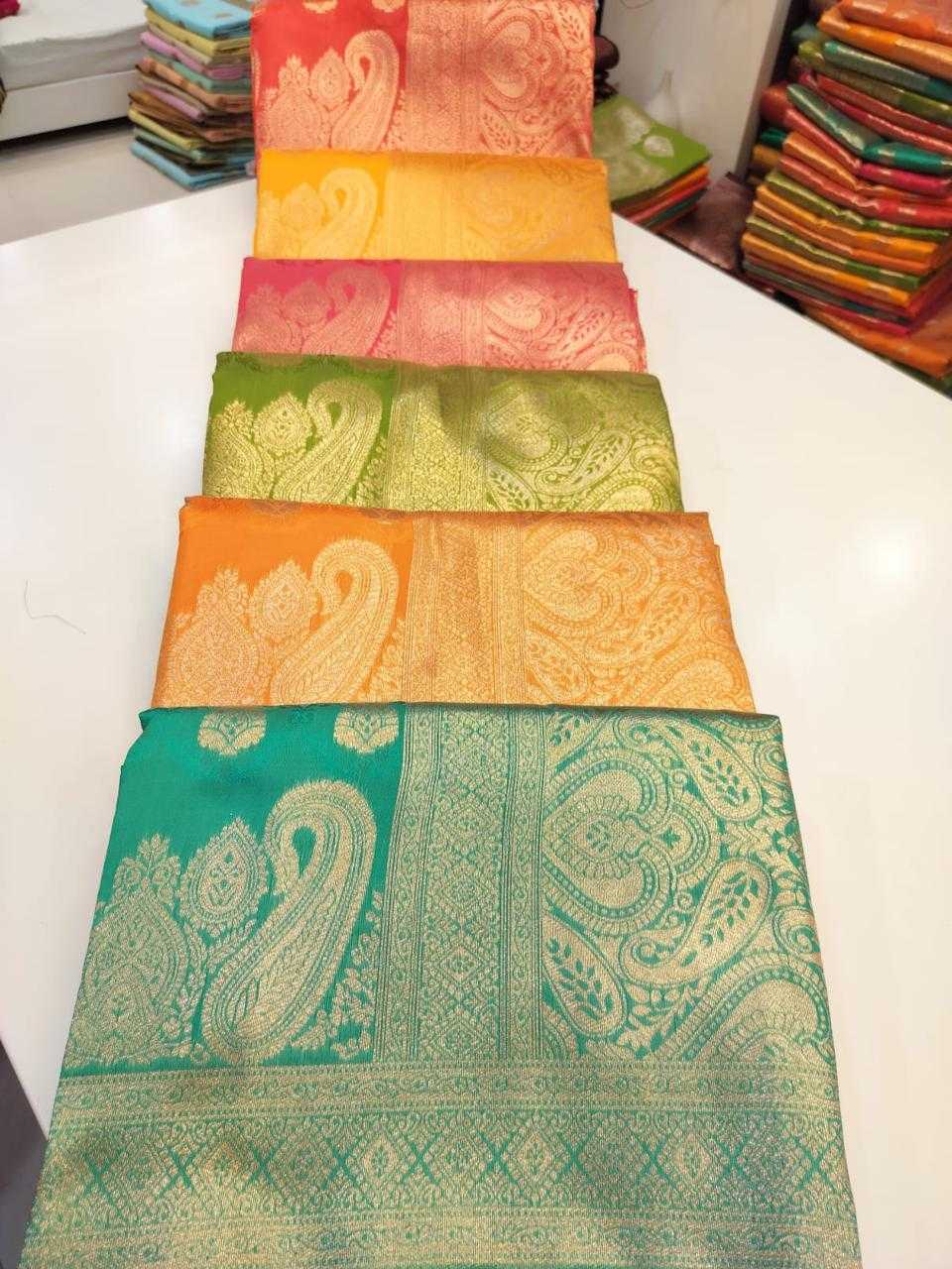 Pallavi silk saroj 50*600 silk rich pallu saree